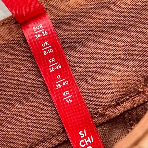 NWT SPANX Stretch Twill Cropped Wide Leg Pants Bronze Glow Women’s Size Small S - Picture 6 of 9